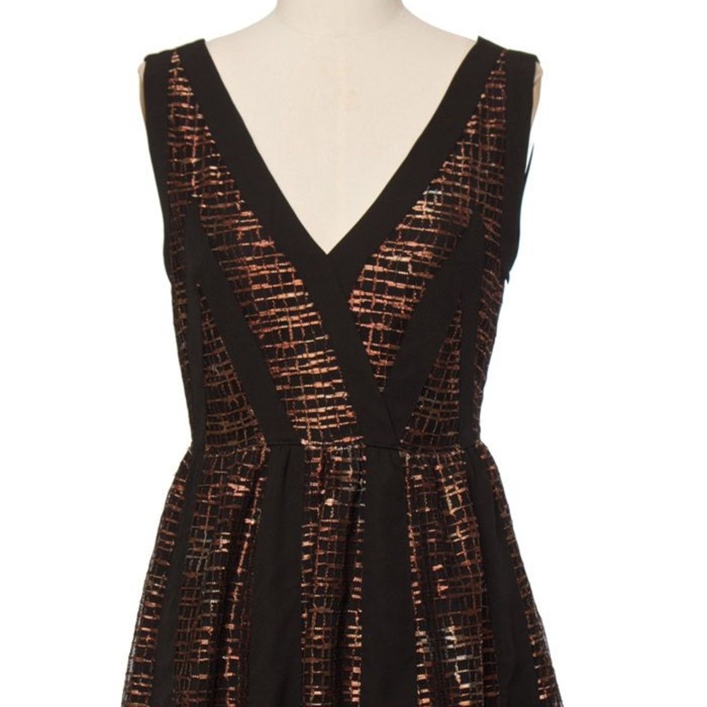 Black/rose gold cocktail dress. Worn once.